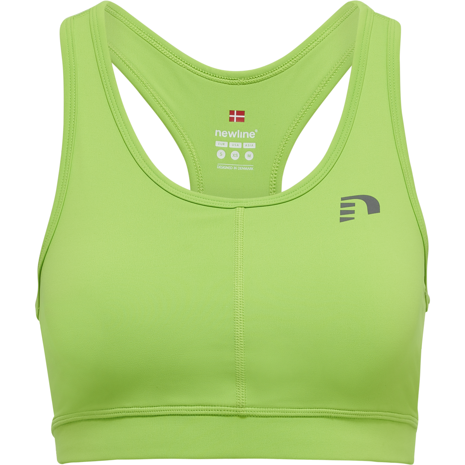 WOMEN CORE ATHLETIC TOP, GREEN FLASH, packshot