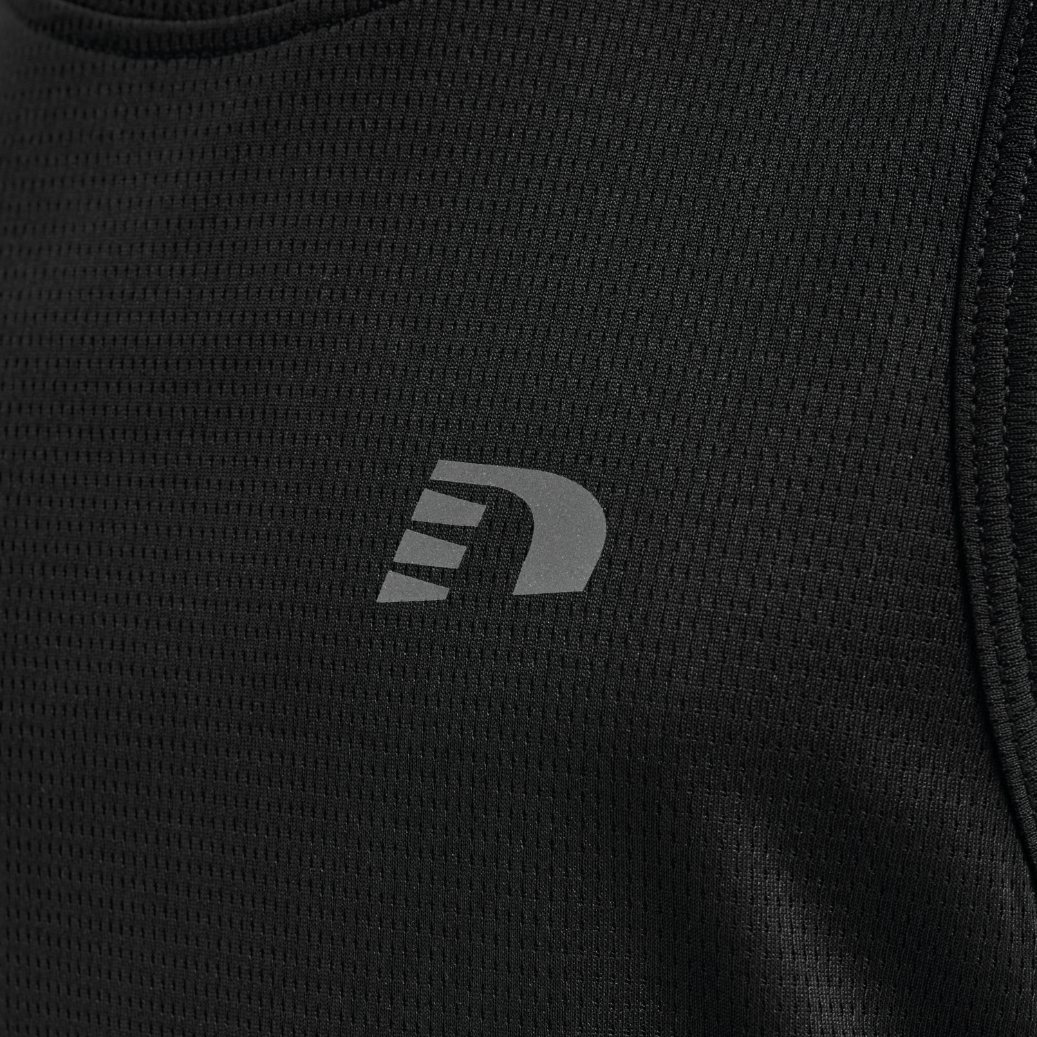 KIDS CORE RUNNING SINGLET, BLACK, packshot