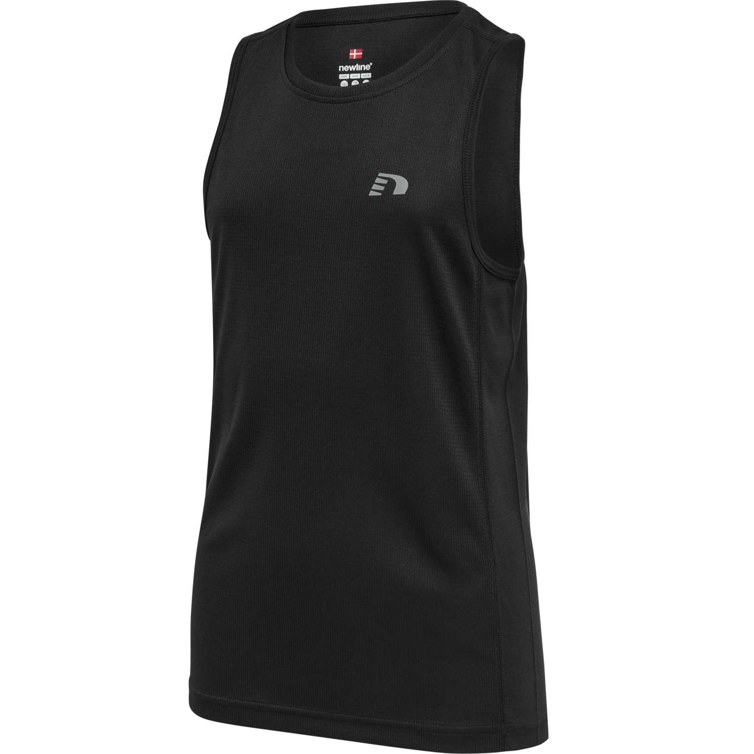 KIDS CORE RUNNING SINGLET, BLACK, packshot