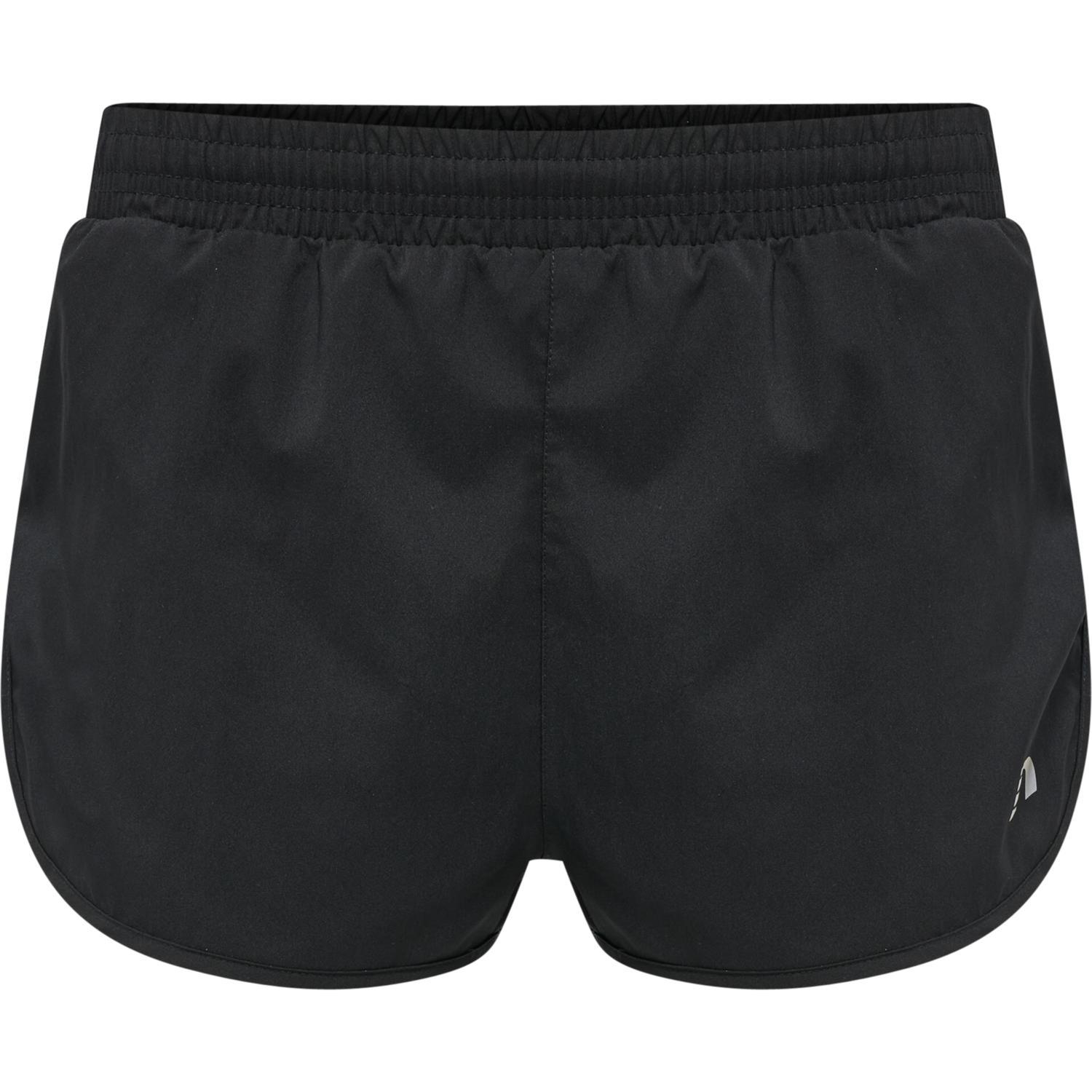WOMEN CORE SPLIT SHORTS, BLACK, packshot