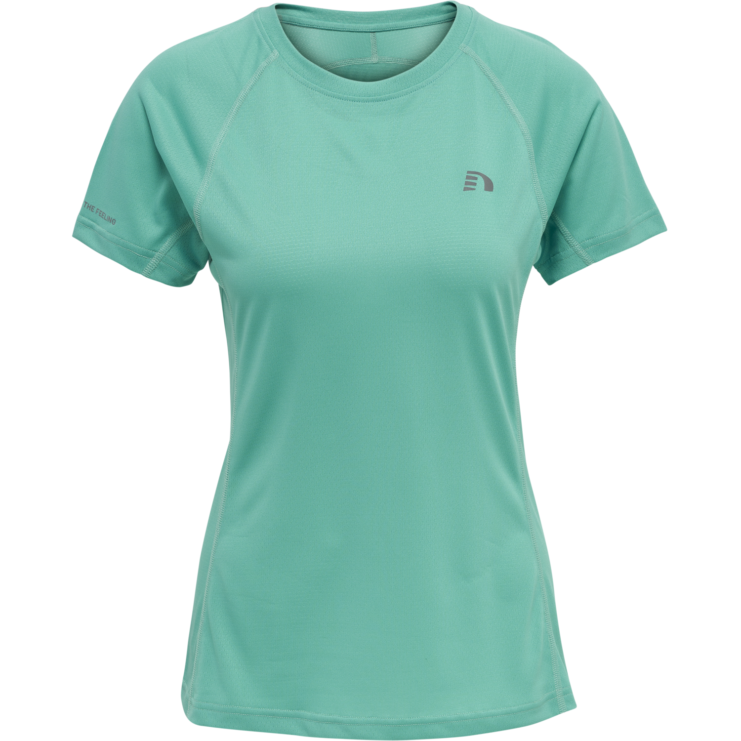 WOMEN RUNNING T-SHIRT S/S, BLUE TURQUOISE, packshot